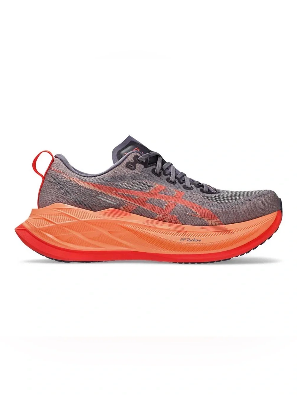 Asics Men's Gray and Coral Running Sneakers